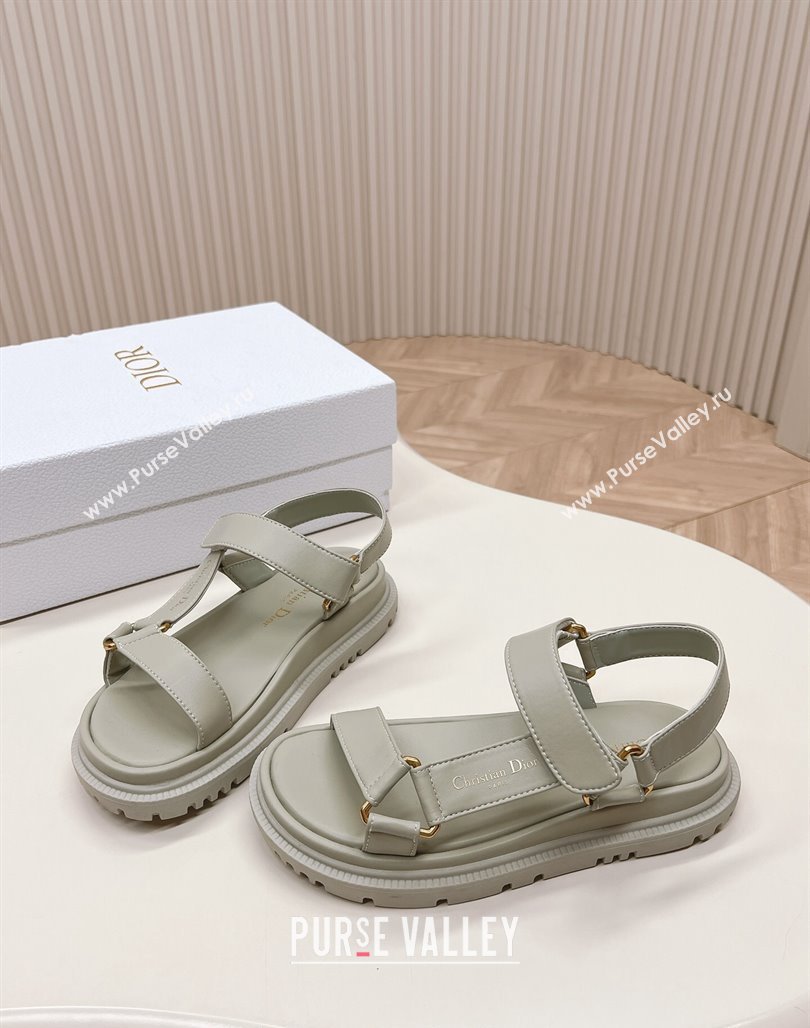 Dior D-Wave Sandal in Calfskin Grey 2024 0226 (MD-240226071)
