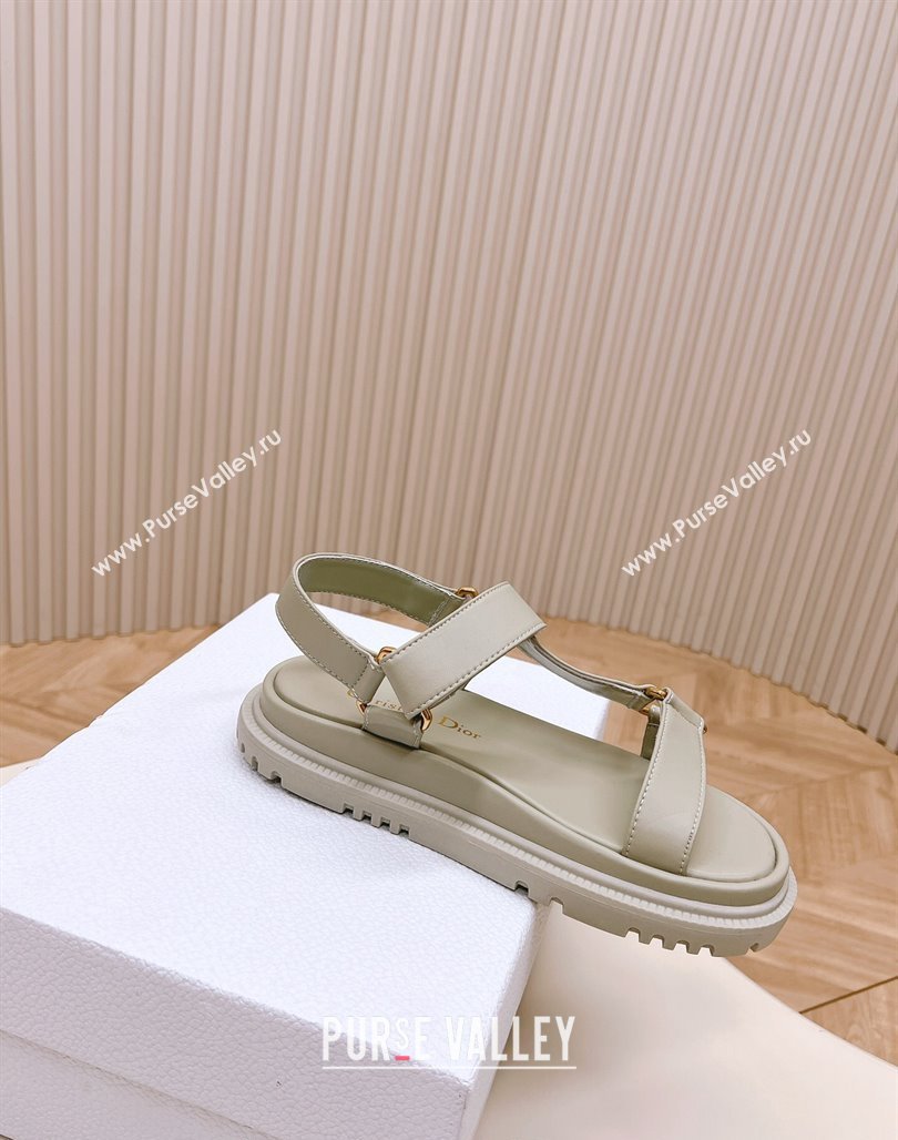 Dior D-Wave Sandal in Calfskin Grey 2024 0226 (MD-240226071)