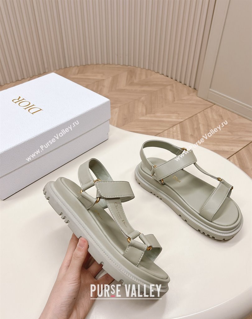 Dior D-Wave Sandal in Calfskin Grey 2024 0226 (MD-240226071)