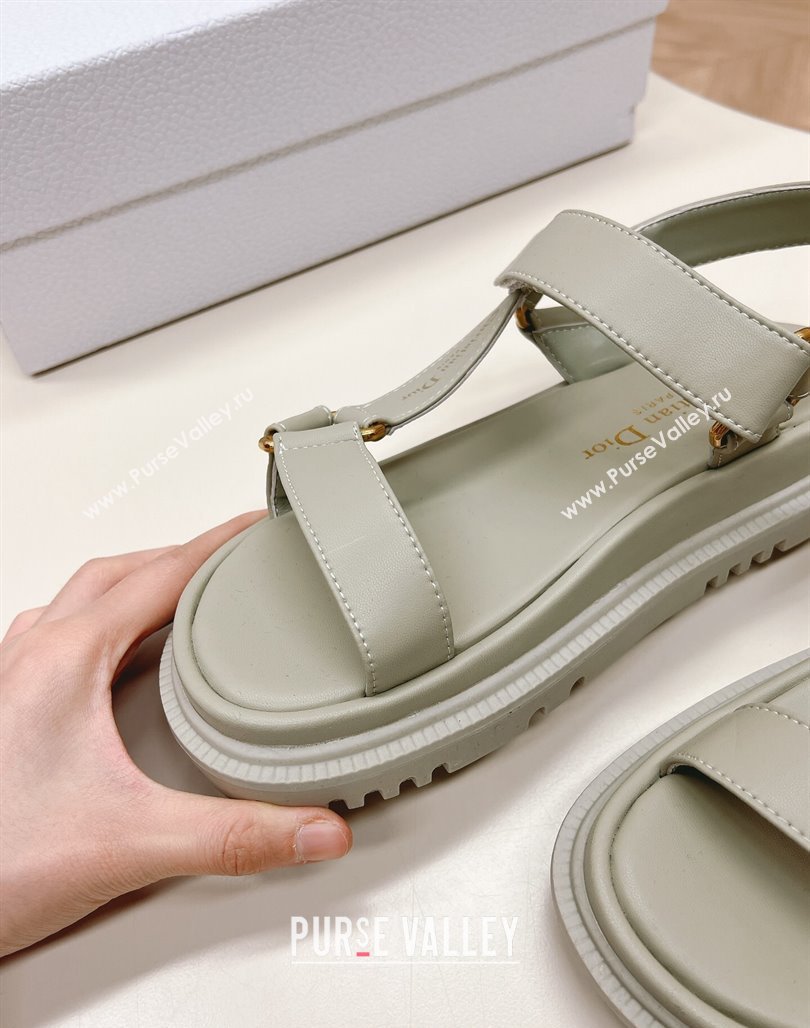 Dior D-Wave Sandal in Calfskin Grey 2024 0226 (MD-240226071)
