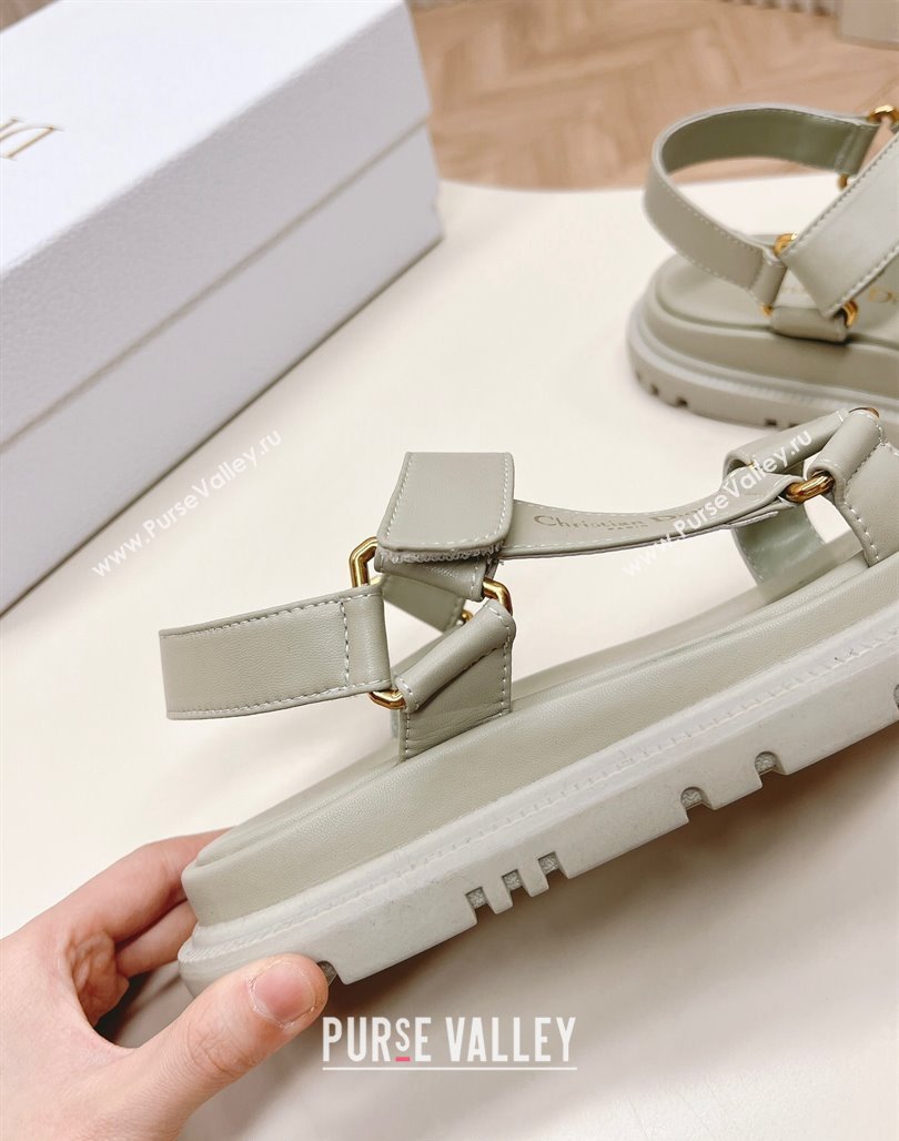 Dior D-Wave Sandal in Calfskin Grey 2024 0226 (MD-240226071)