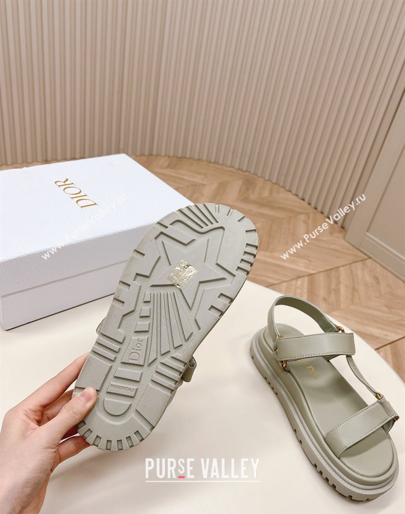 Dior D-Wave Sandal in Calfskin Grey 2024 0226 (MD-240226071)