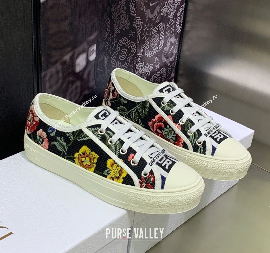 Dior WalknDior Sneakers in Embroidered Cotton Black 08 2024 0226 (MD-240226008)