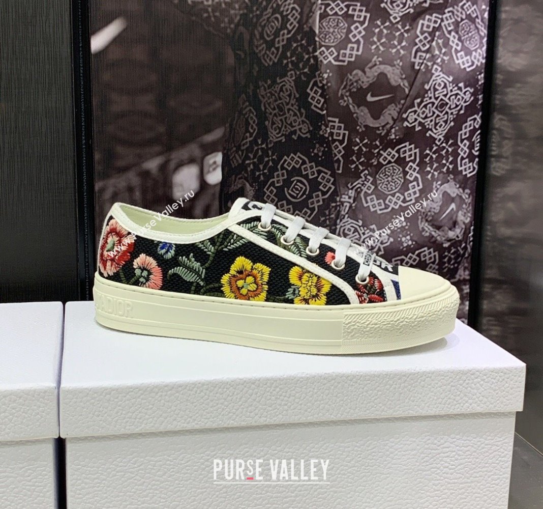 Dior WalknDior Sneakers in Embroidered Cotton Black 08 2024 0226 (MD-240226008)