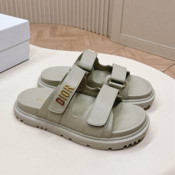 Dior Dioract Slide Sandals in Calfskin Grey 2024 0226 (MD-240226075)