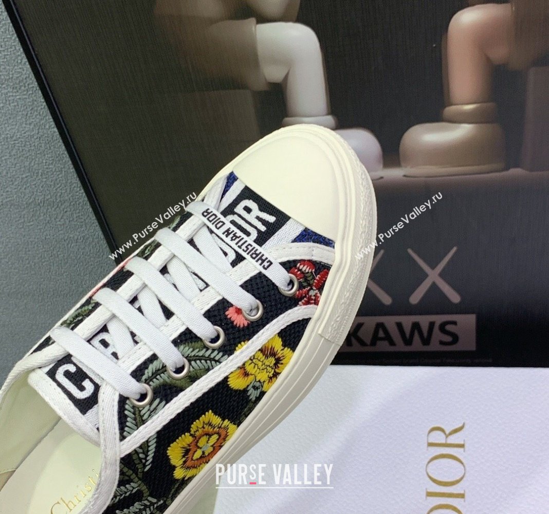 Dior WalknDior Sneakers in Embroidered Cotton Black 08 2024 0226 (MD-240226008)