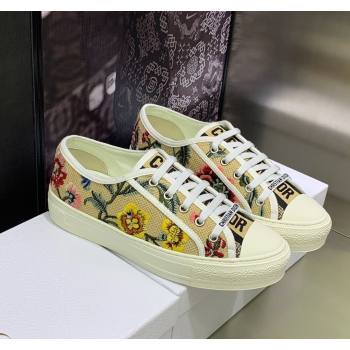 Dior WalknDior Sneakers in Embroidered Cotton Beige 09 2024 0226 (MD-240226009)