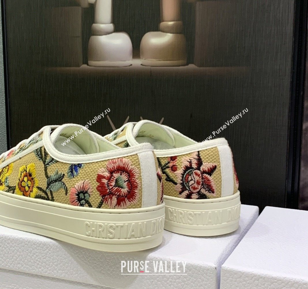 Dior WalknDior Sneakers in Embroidered Cotton Beige 09 2024 0226 (MD-240226009)