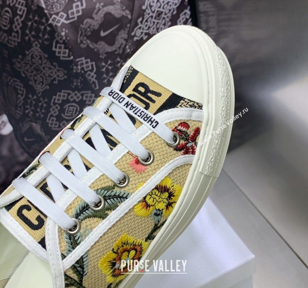 Dior WalknDior Sneakers in Embroidered Cotton Beige 09 2024 0226 (MD-240226009)