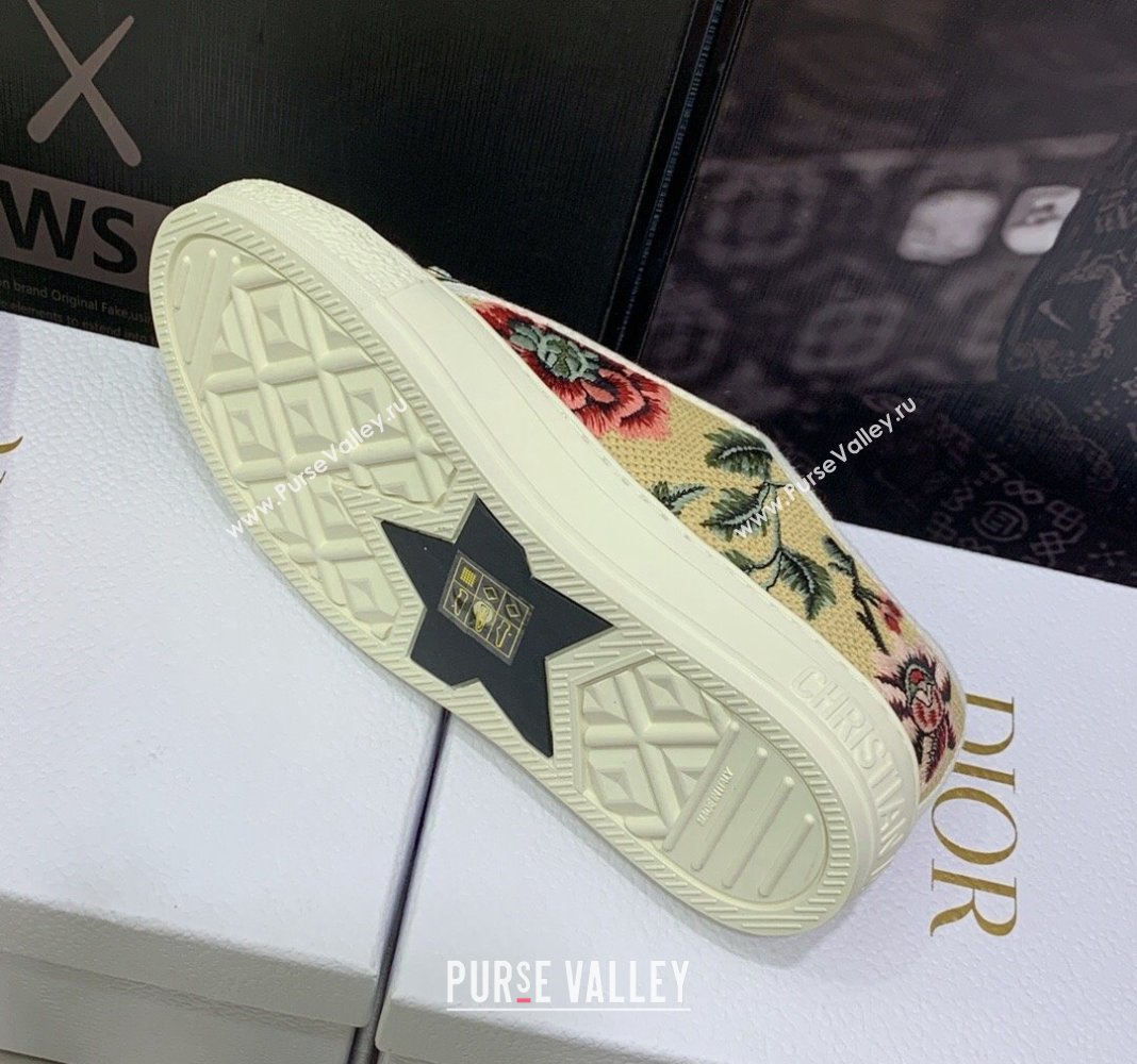 Dior WalknDior Sneakers in Embroidered Cotton Beige 09 2024 0226 (MD-240226009)