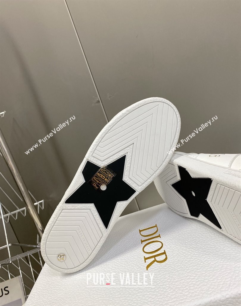 Dior CD Star Calfskin Sneakers White/Grey 2024 0325 (MD-240325133)