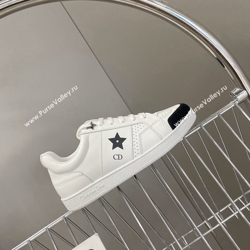 Dior CD Star Calfskin Sneakers White/Black 2024 0325 (MD-240325134)