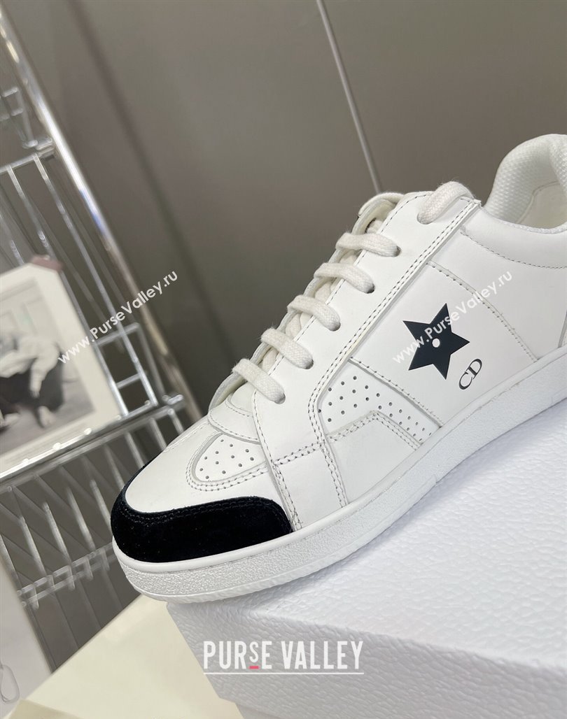 Dior CD Star Calfskin Sneakers White/Black 2024 0325 (MD-240325134)