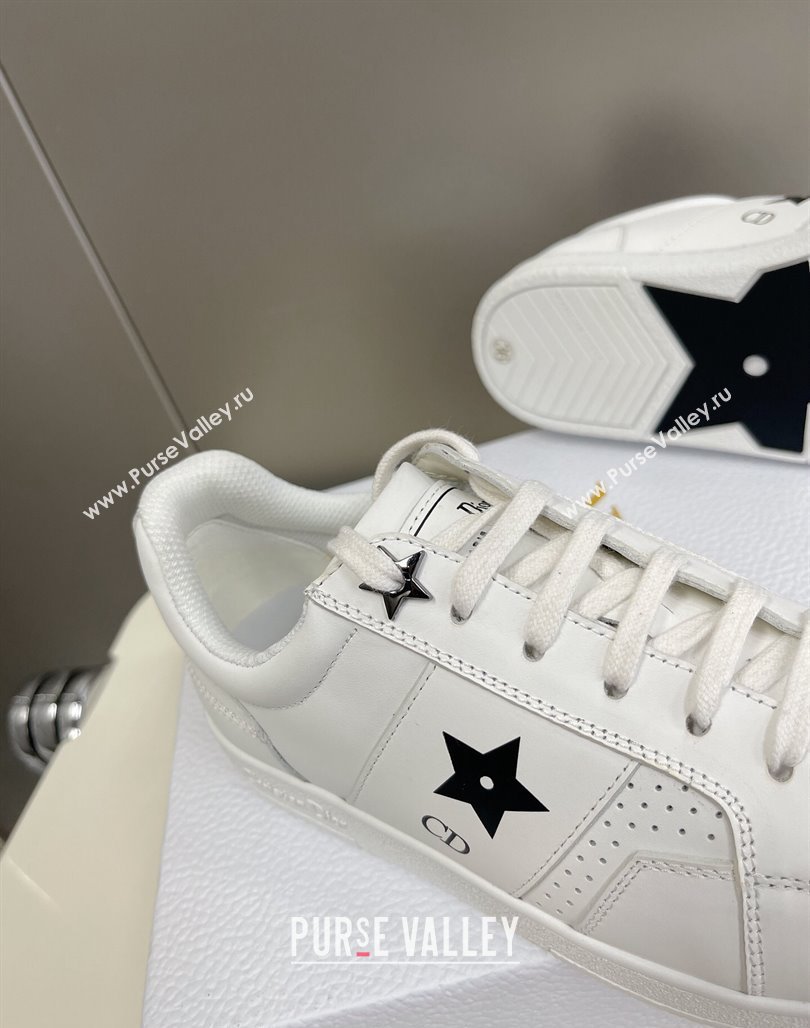 Dior CD Star Calfskin Sneakers White/Black 2024 0325 (MD-240325134)