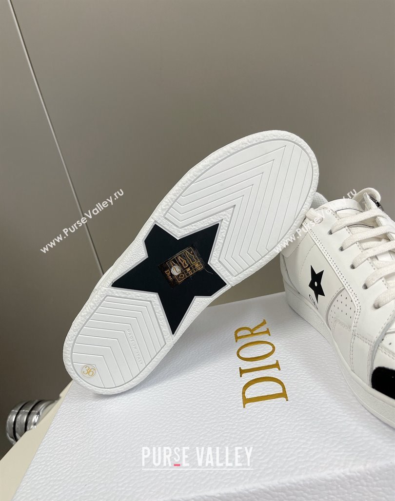 Dior CD Star Calfskin Sneakers White/Black 2024 0325 (MD-240325134)