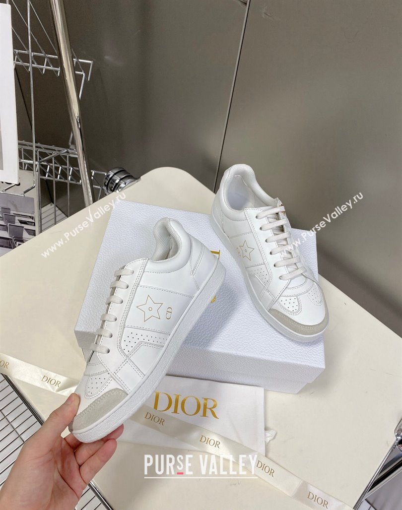 Dior CD Star Calfskin Sneakers White/Grey 2024 0325 (MD-240325133)