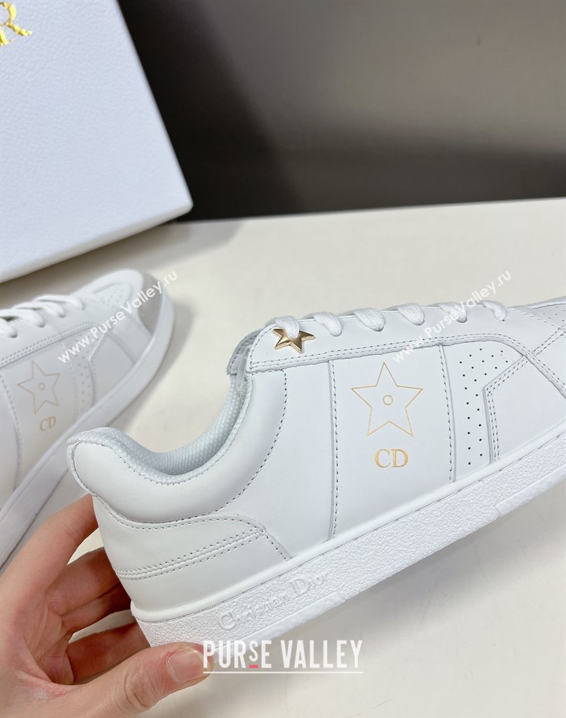 Dior CD Star Calfskin Sneakers White 2 2024 0325 (MD-240325139)