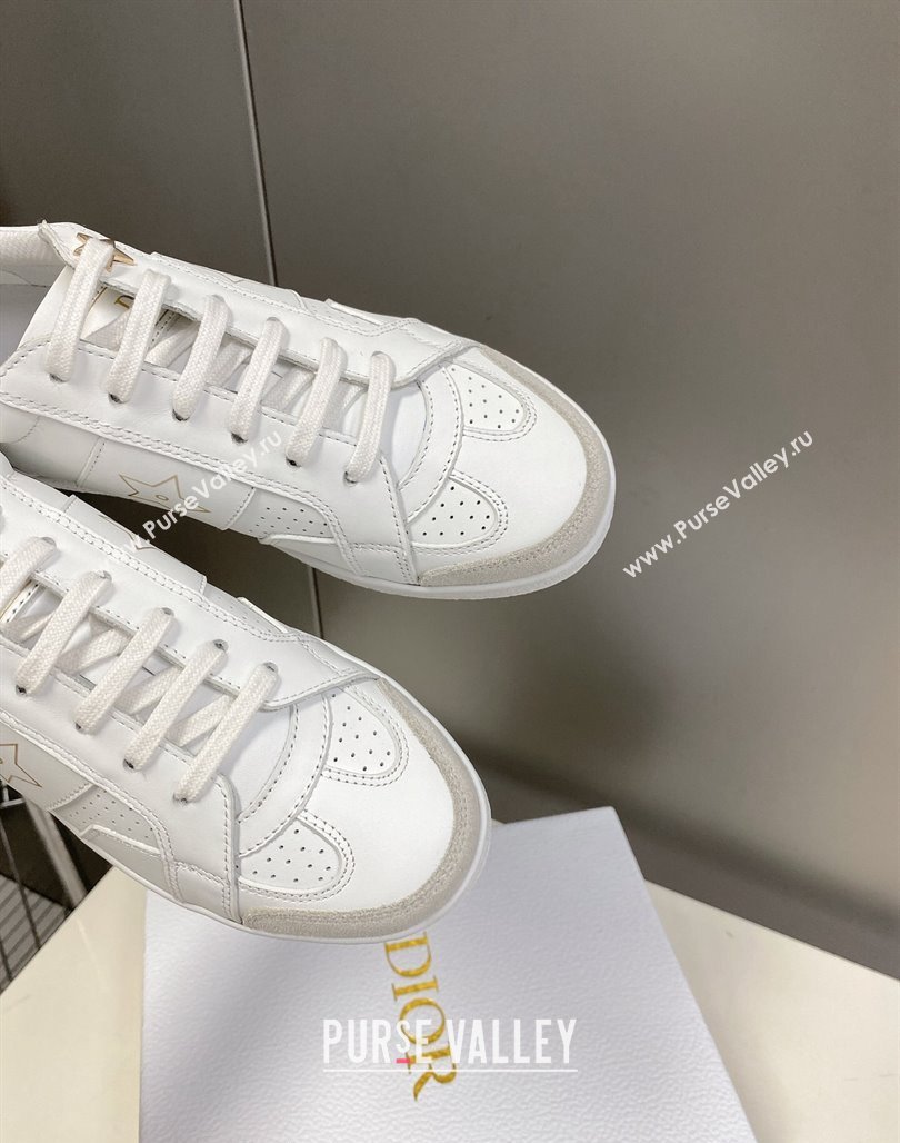 Dior CD Star Calfskin Sneakers White/Grey 2024 0325 (MD-240325133)