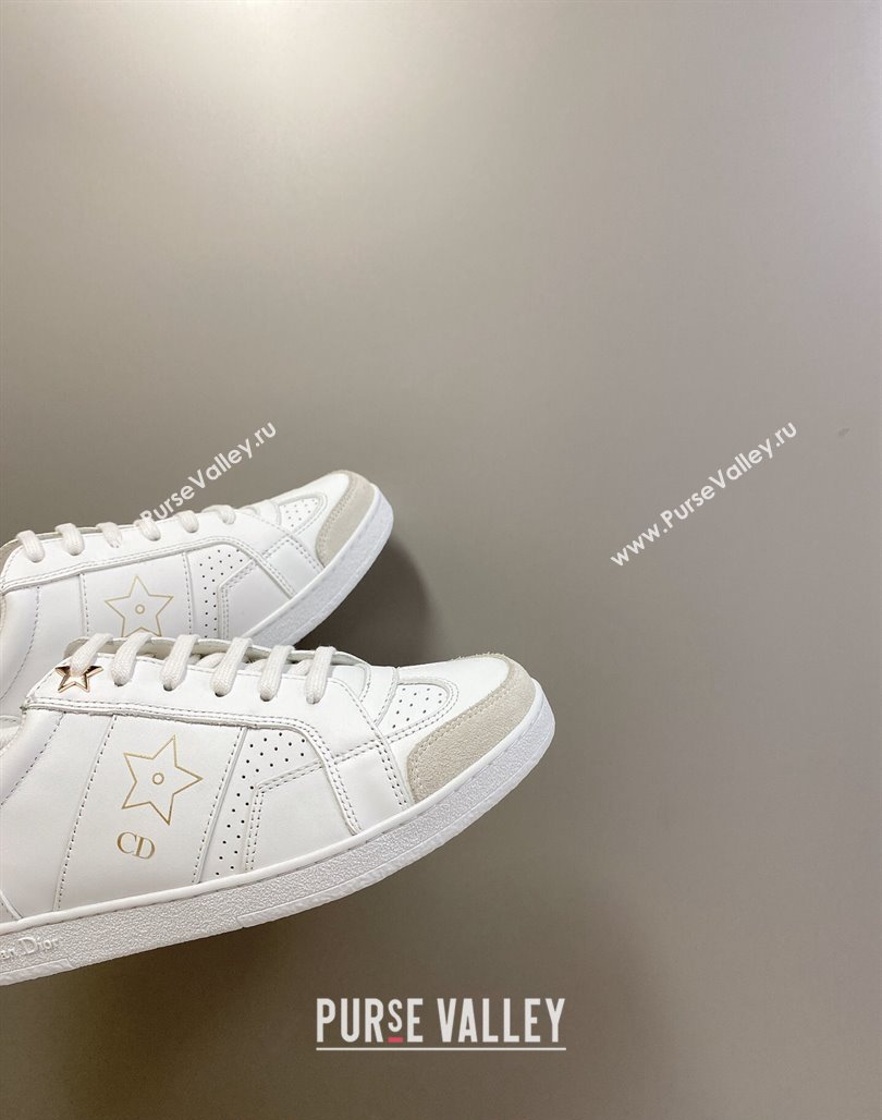 Dior CD Star Calfskin Sneakers White/Grey 2024 0325 (MD-240325133)