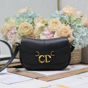Dior Small CD Besace Shoulder Bag in Calfskin Black 2024 (XXG-240415061)