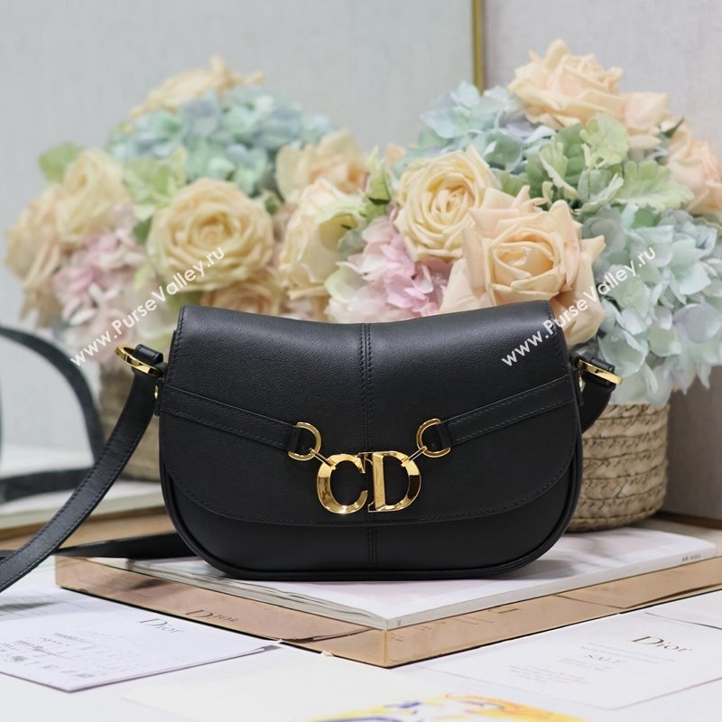 Dior Small CD Besace Shoulder Bag in Calfskin Black 2024 (XXG-240415061)