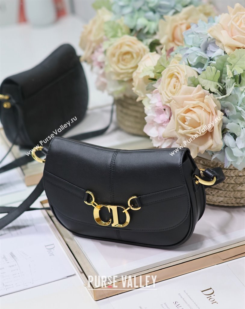 Dior Small CD Besace Shoulder Bag in Calfskin Black 2024 (XXG-240415061)
