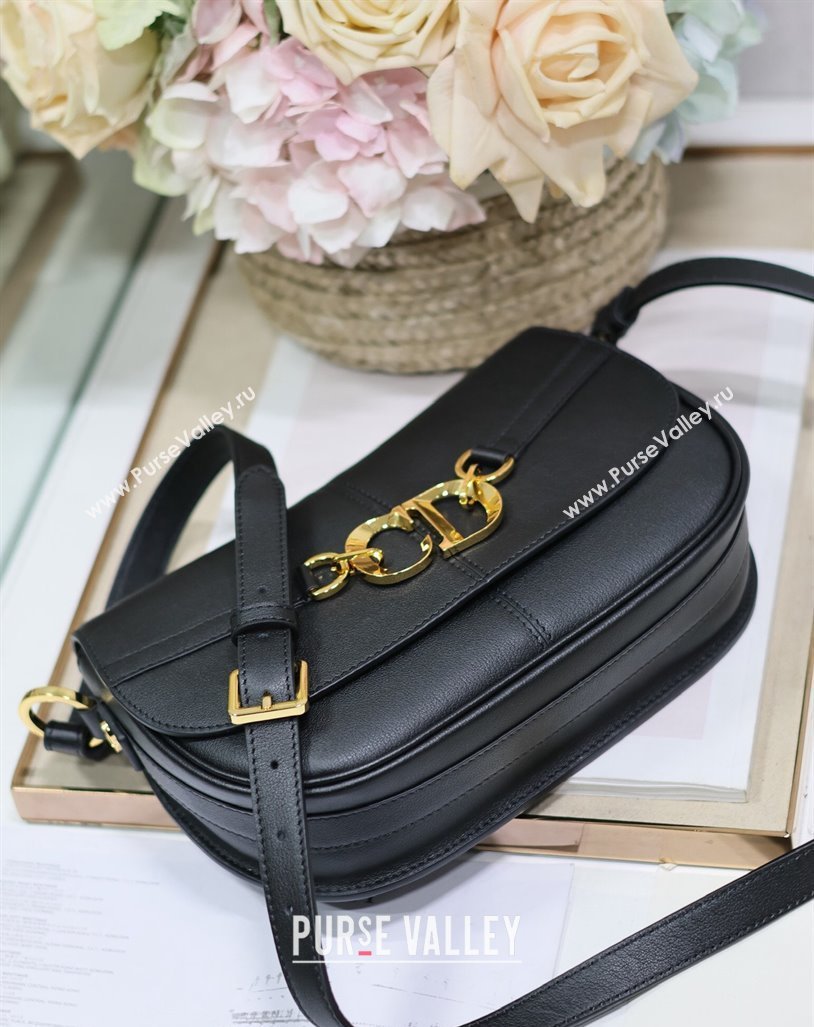 Dior Small CD Besace Shoulder Bag in Calfskin Black 2024 (XXG-240415061)