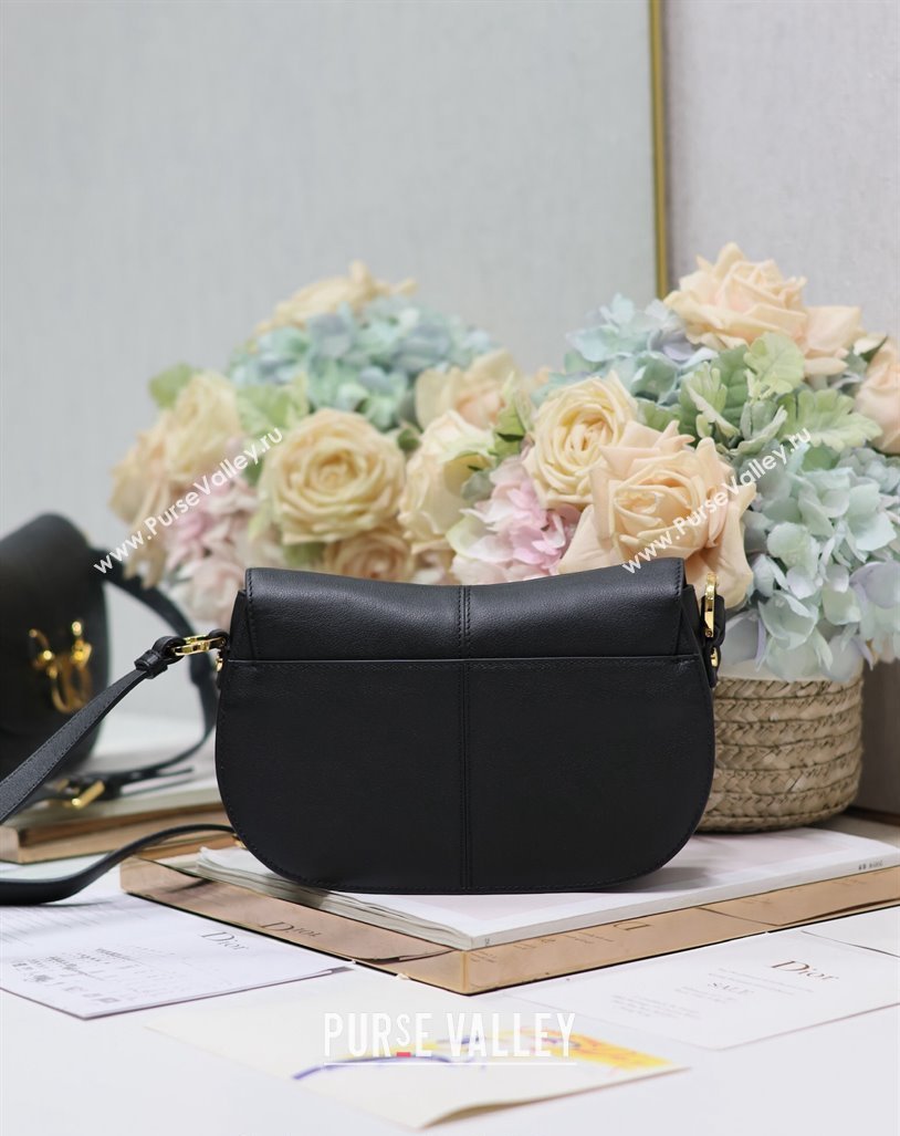 Dior Small CD Besace Shoulder Bag in Calfskin Black 2024 (XXG-240415061)