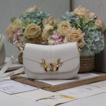 Dior Small CD Besace Shoulder Bag in Calfskin White 2024 (XXG-240415062)