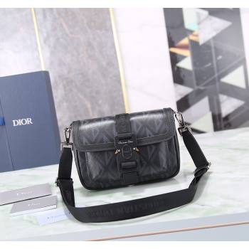 Dior Mens Mini Hit the Road Bag in CD Diamond Canvas Black 2024 (BF-240415068)