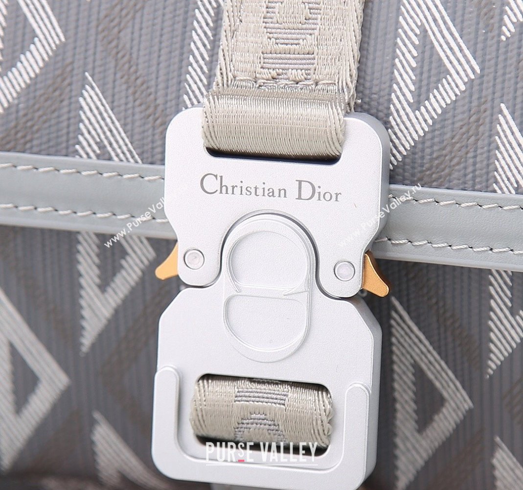 Dior Mens Mini Hit the Road Bag in CD Diamond Canvas Grey 2024 (BF-240415069)