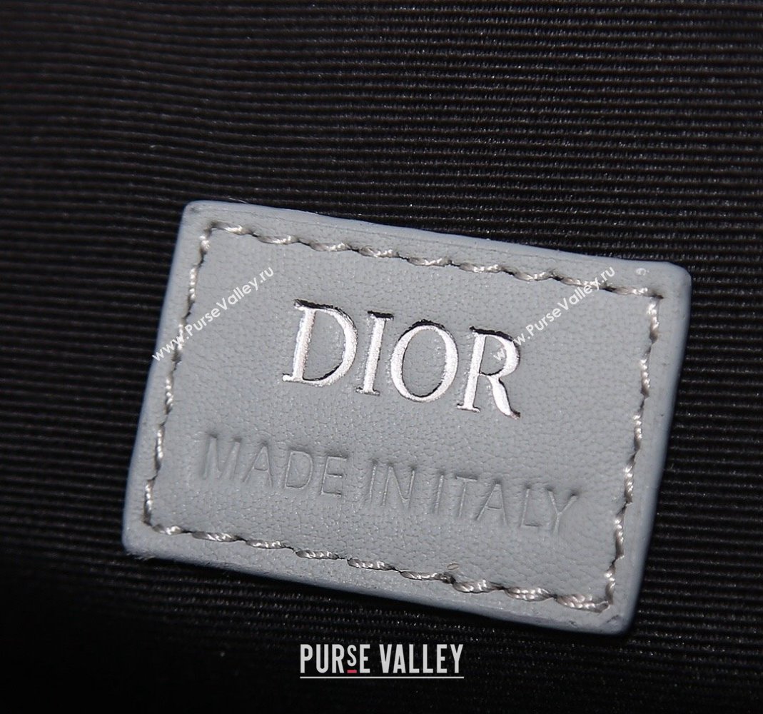 Dior Mens Mini Hit the Road Bag in CD Diamond Canvas Grey 2024 (BF-240415069)