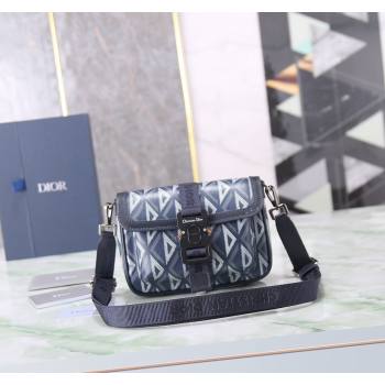 Dior Mens Mini Hit the Road Bag in CD Diamond Canvas Blue 2024 (BF-240415070)