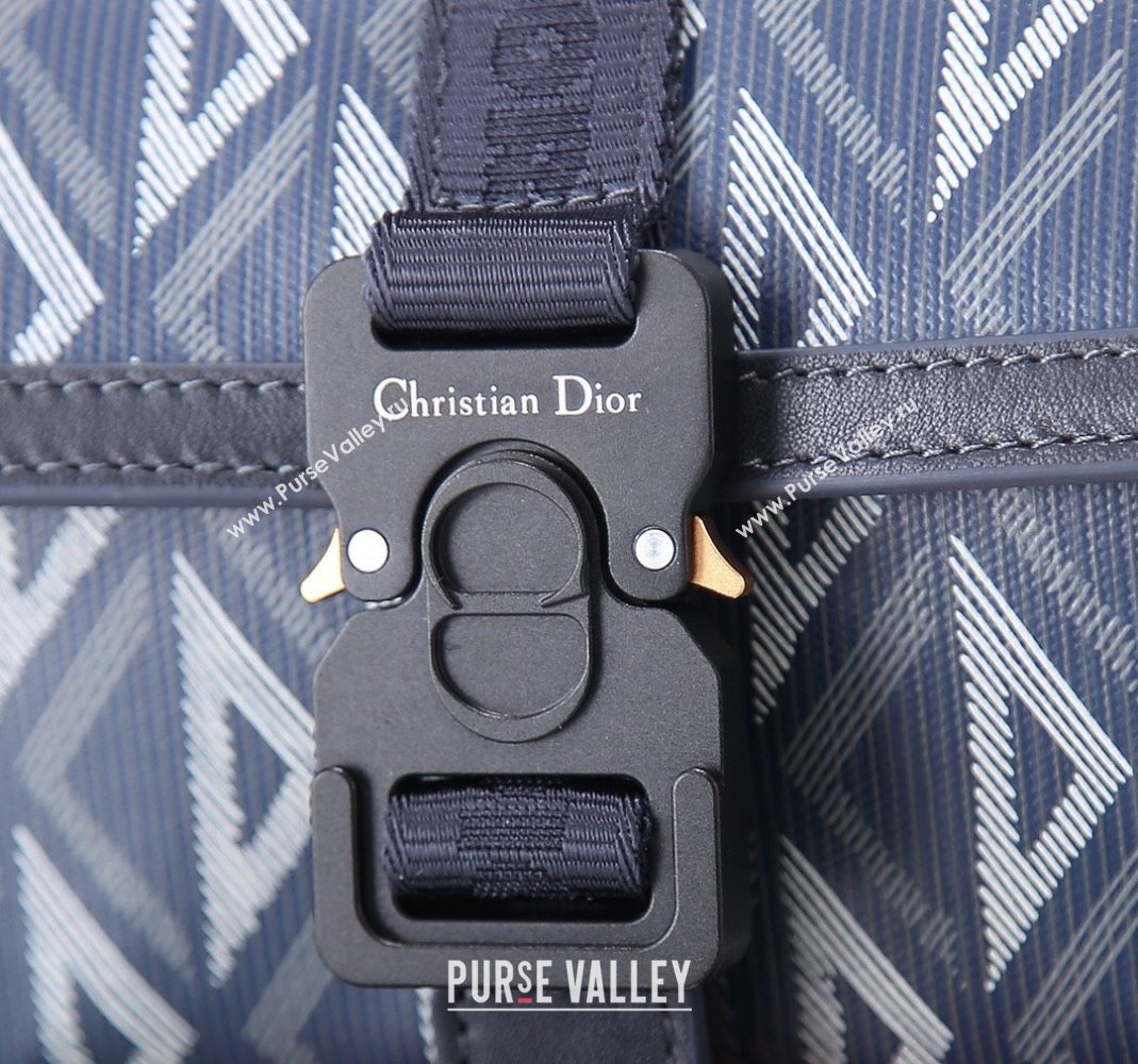 Dior Mens Mini Hit the Road Bag in CD Diamond Canvas Blue 2024 (BF-240415070)