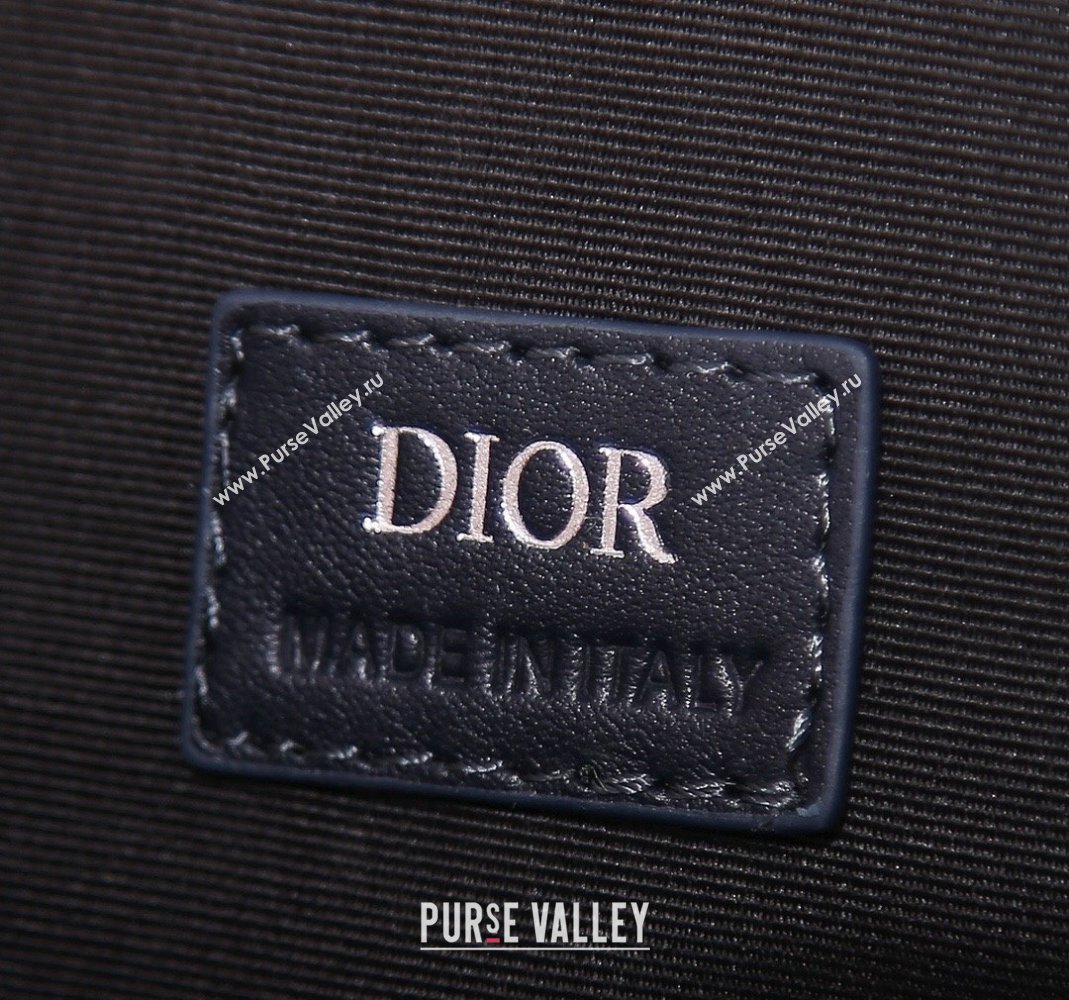 Dior Mens Mini Hit the Road Bag in CD Diamond Canvas Blue 2024 (BF-240415070)