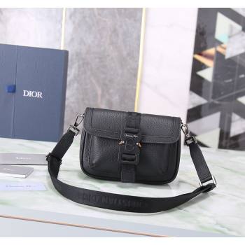 Dior Mens Mini Hit the Road Bag in Black Grained Calfskin 2024 (BF-240415071)
