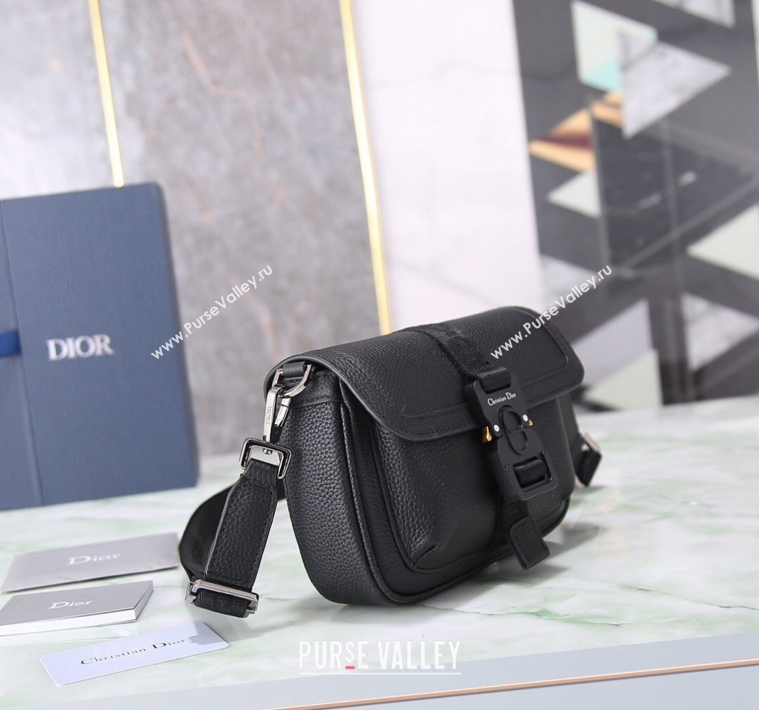 Dior Mens Mini Hit the Road Bag in Black Grained Calfskin 2024 (BF-240415071)