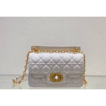 Dior Small Jolie Top Handle Bag in Cannage Calfskin White 2024 (BF-240415059)