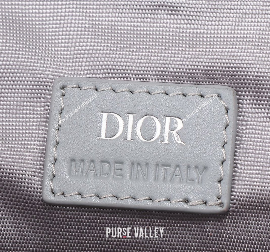 Dior Mens Hit the Road Bag with Strap in CD Diamond Canvas Light Grey 202402 (BF-240415073)