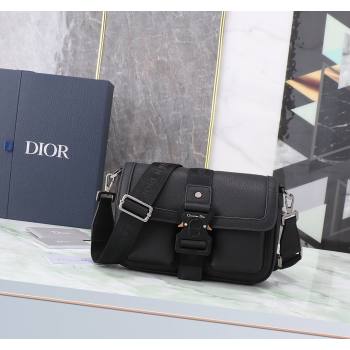 Dior Mens Hit the Road Bag with Strap in Black Grained Calfskin 2024 (BF-240415075)