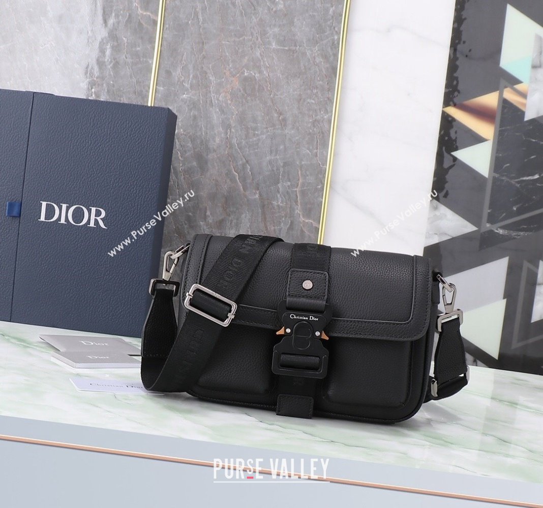 Dior Mens Hit the Road Bag with Strap in Black Grained Calfskin 2024 (BF-240415075)