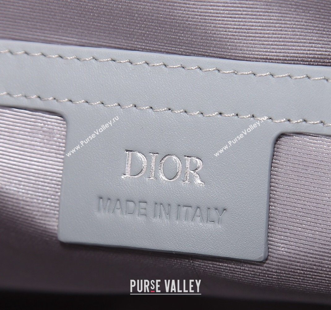 Dior Mens Hit the Road Bag with Strap in CD Diamond Canvas and Calfskin Light Grey 2024 (BF-240415067)