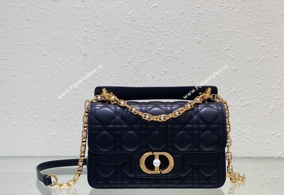 Dior Small Jolie Top Handle Bag in Cannage Calfskin Black 2024 (BF-240415060)
