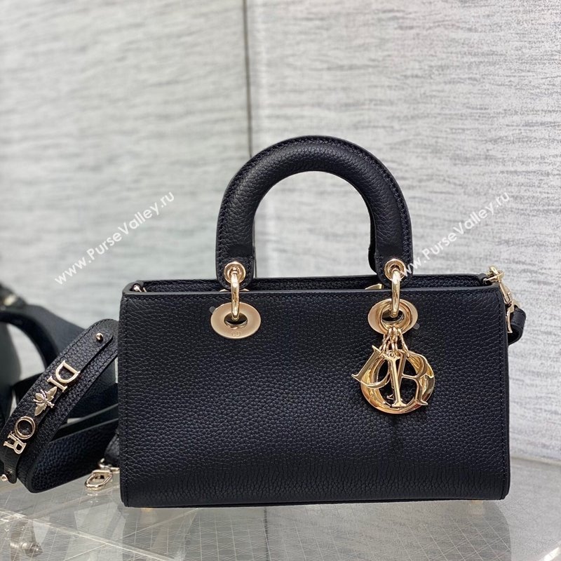 Dior Small Lady D-Sire My ABCDior Tote Bag in Black Grained Calf Leather 2024 (XXG-240415104)