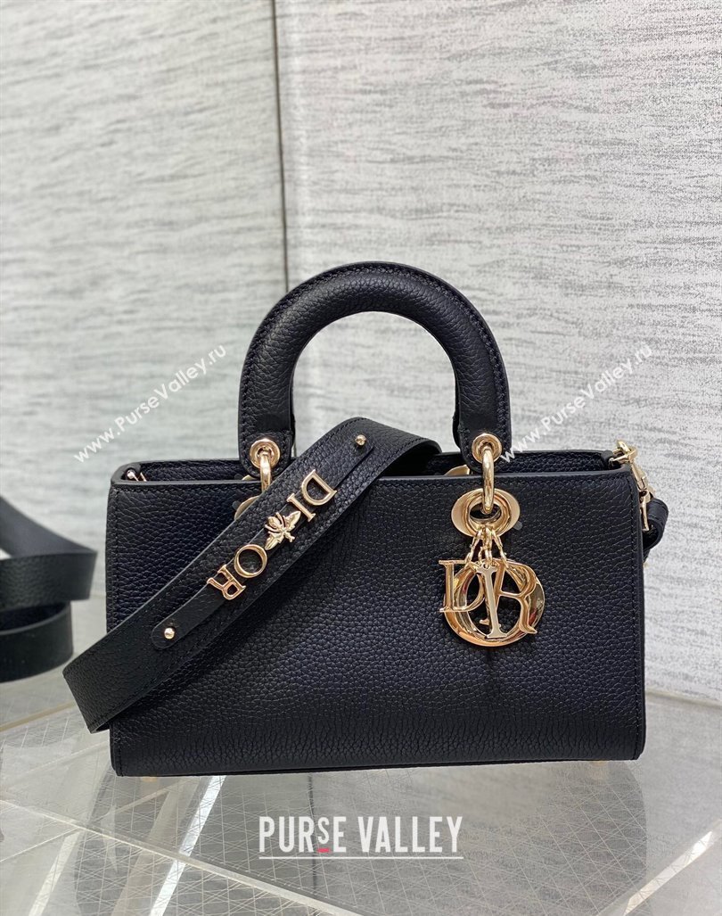 Dior Small Lady D-Sire My ABCDior Tote Bag in Black Grained Calf Leather 2024 (XXG-240415104)