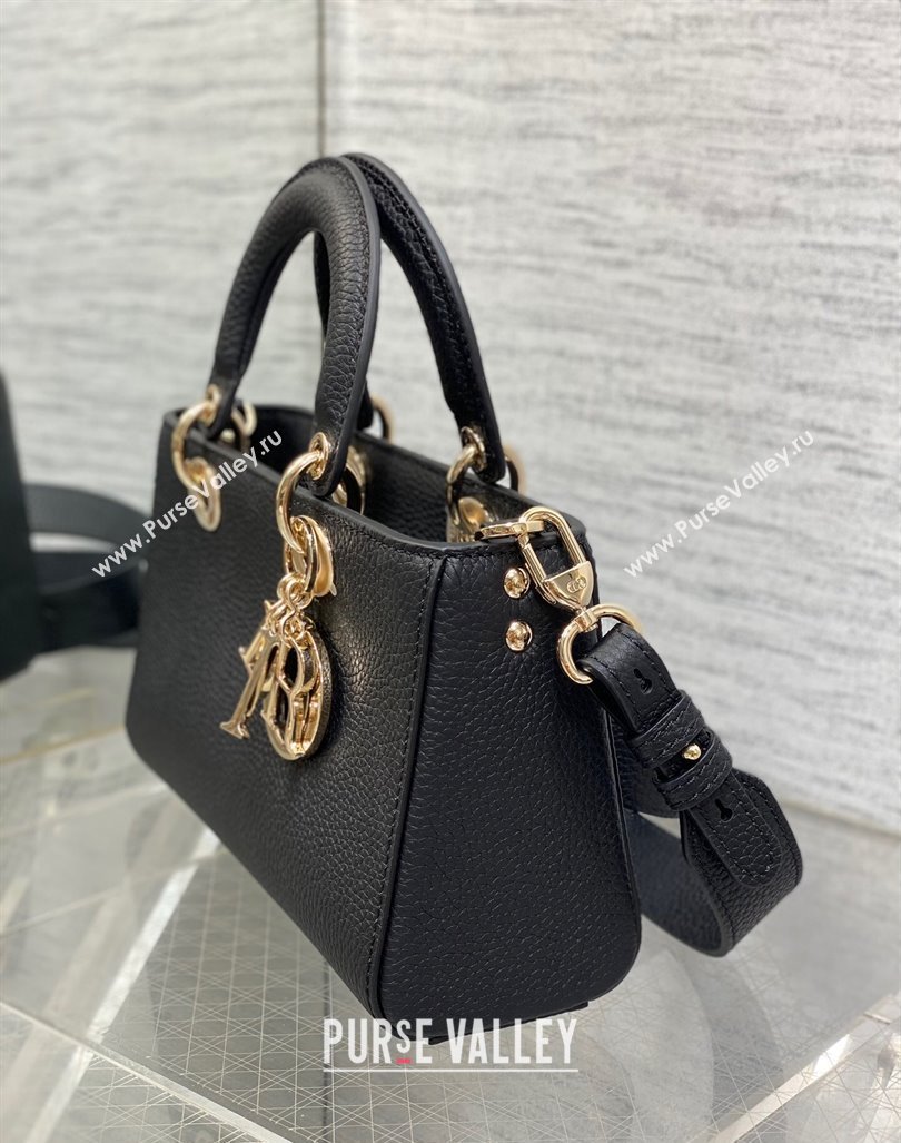 Dior Small Lady D-Sire My ABCDior Tote Bag in Black Grained Calf Leather 2024 (XXG-240415104)