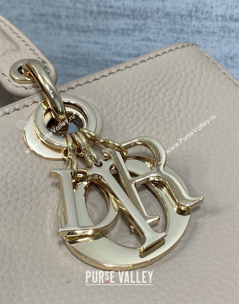 Dior Medium Lady D-Sire My ABCDior Tote Bag in Powder Pink Grained Calf Leather 2024 (XXG-240415105)