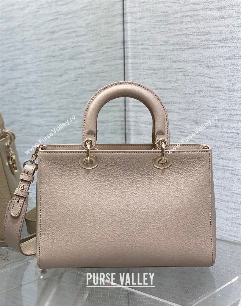 Dior Medium Lady D-Sire My ABCDior Tote Bag in Powder Pink Grained Calf Leather 2024 (XXG-240415105)