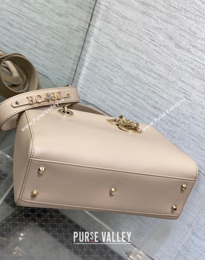 Dior Medium Lady D-Sire My ABCDior Tote Bag in Powder Pink Grained Calf Leather 2024 (XXG-240415105)