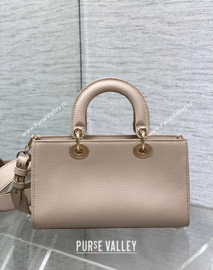 Dior Small Lady D-Sire My ABCDior Tote Bag in Powder Pink Grained Calf Leather 2024 (XXG-240415106)